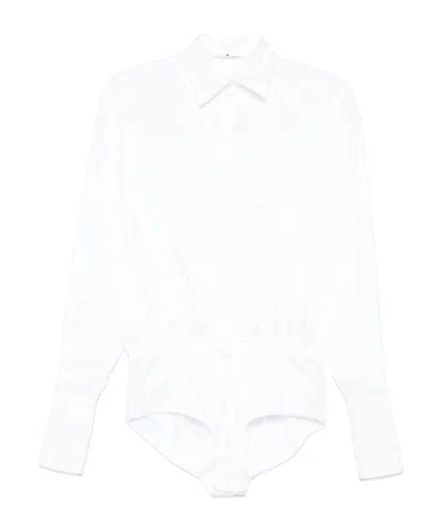 Ermanno Scervino Shirt Style Jumpsuit In White