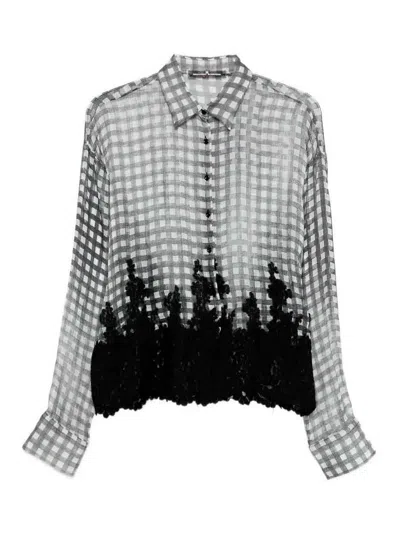 Ermanno Scervino Shirt With Embroidery In Black