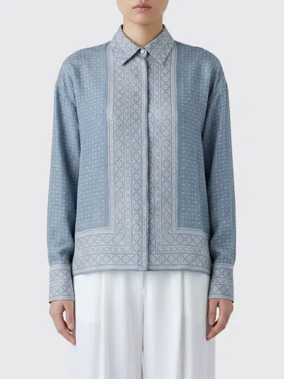 Ermanno Scervino Shirt Woman Color Denim In Blue