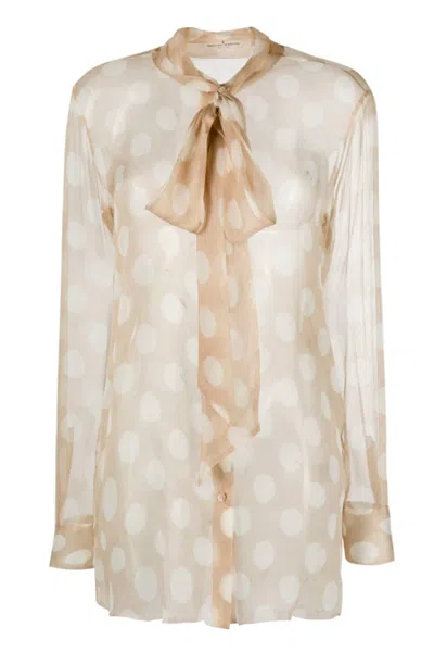 ERMANNO SCERVINO ERMANNO SCERVINO SHIRTS BEIGE