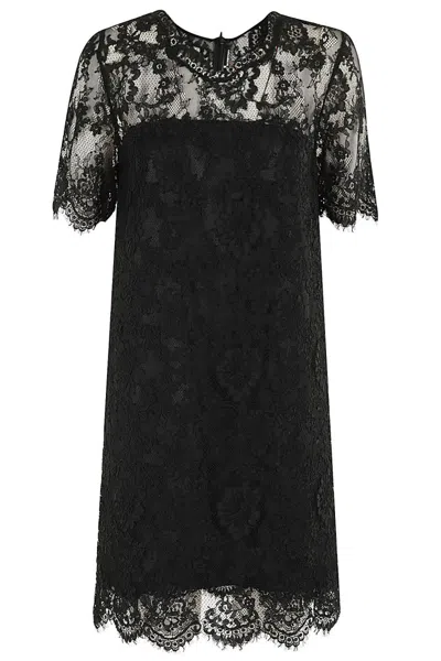 Ermanno Scervino Short Dress In Black
