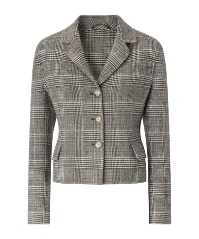 Ermanno Scervino Short Single-breasted Jacket In Gray