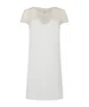 Ermanno Scervino Short Sleeve Dress In White