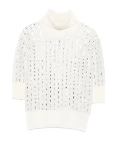 ERMANNO SCERVINO SHORT-SLEEVED SWEATER