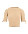 Ermanno Scervino Knit Cashmere Pullover For Women In Neutral