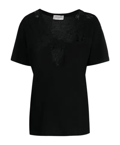 Ermanno Scervino Short-sleeved T-shirt In Black