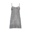 Ermanno Scervino Short Slip Dress With Sequined Mesh