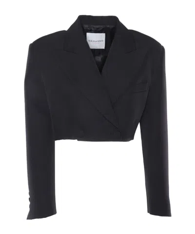 Ermanno Scervino Short Suit Coat In Black