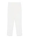 Ermanno Scervino Tailored White Straight-leg Pants With Appeal