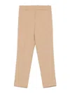 Ermanno Scervino Tailored Straight-leg Pants With Fitted Waistband In Neutral