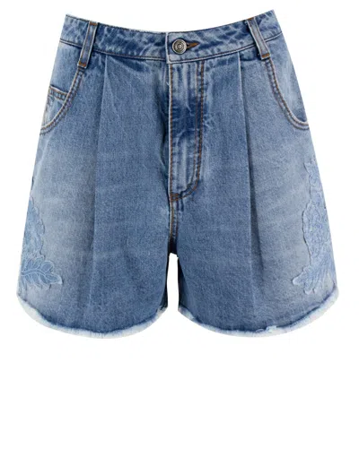 Ermanno Scervino Shorts In Blue