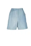 Ermanno Scervino Shorts In Denim Chiaro