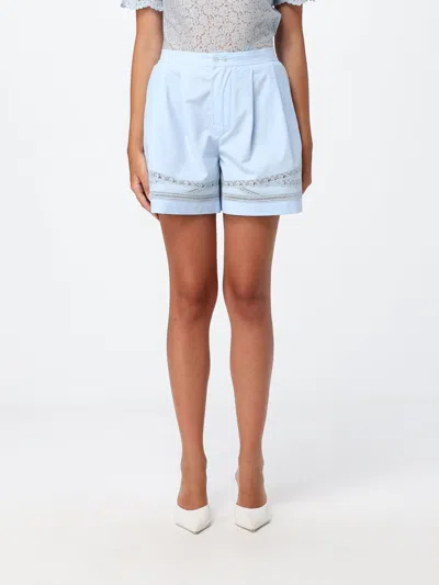 Ermanno Scervino Shorts Woman Color Gnawed Blue