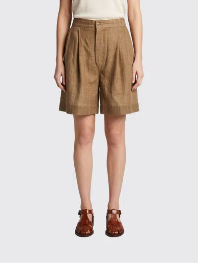 Ermanno Scervino Tailored Polyester Bermuda Shorts In Brown