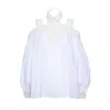 Ermanno Scervino Floral-embroidered Cotton Blouse