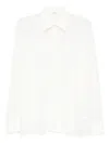 Ermanno Scervino Silk Blouse With Intricate Lace Detailing In White