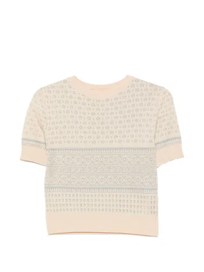 Ermanno Scervino Silk Cotton Viscose Polyamide Sweater In Multi