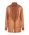 Ermanno Scervino Silk Georgette Blouse