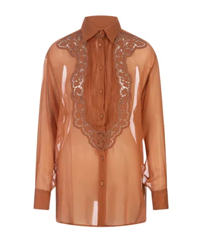 Ermanno Scervino Silk Georgette Blouse