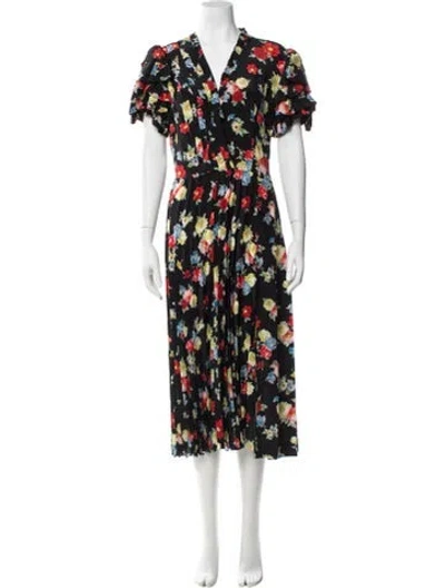 Pre-owned Ermanno Scervino Silk Midi Length Dress In Multi