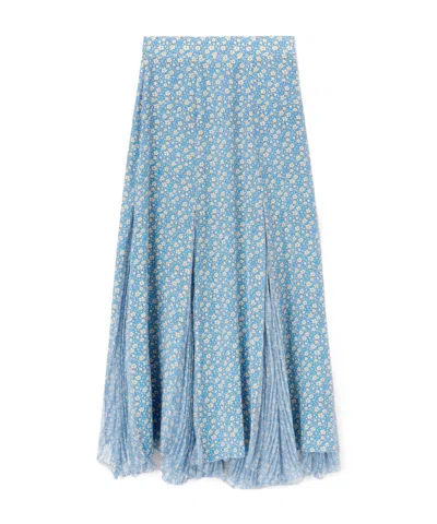 Ermanno Scervino Silk Midi Skirt