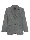 Ermanno Scervino Tailored Single-breasted Blazer With Herringbone Pattern