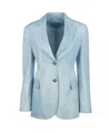 Ermanno Scervino Single-breasted Blazer In Blue