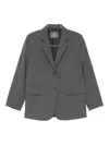 Ermanno Scervino Single-breasted Blazer In Gray