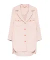 Ermanno Scervino Wool Coat In Pink