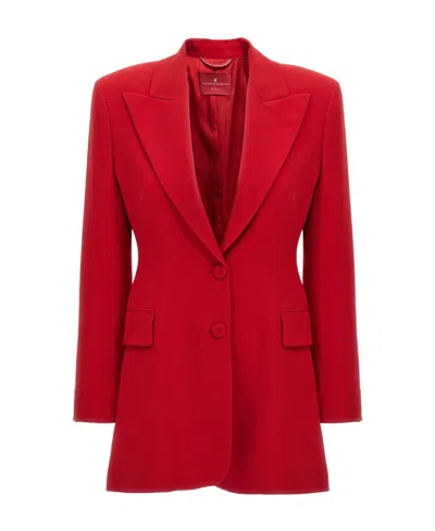 ERMANNO SCERVINO ERMANNO SCERVINO SINGLE-BREASTED CADY SCULPTURE JACKET