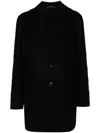 Ermanno Scervino Single-breasted Wool Coat With Elegant Embroidered Sleeves And Versatile Styling Op