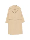 Ermanno Scervino Single-breasted Flap-pocket Coat In Neutral