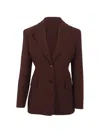 Ermanno Scervino Single-breasted Tailored Blazer In Brown