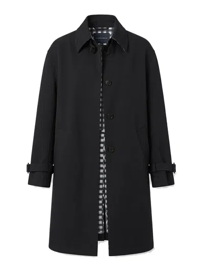Ermanno Scervino Single-breasted Trench Coat In Black