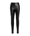 Ermanno Scervino Skinny-cut Leather-look Trousers In Black