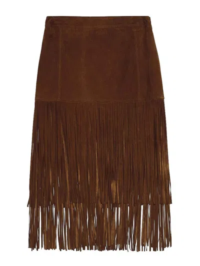Ermanno Scervino Skirt In Brown
