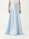Ermanno Scervino Zipper Skirt In Gnawed Blue