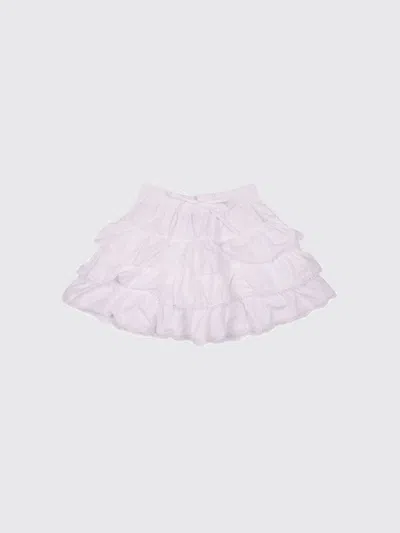 Ermanno Scervino Kids'  スカート ボーイ カラー ホワイト In Pink