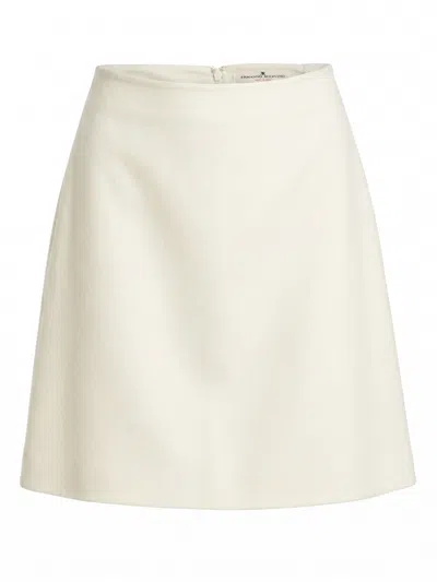Ermanno Scervino A-line Wool Mini Skirt In Neutral