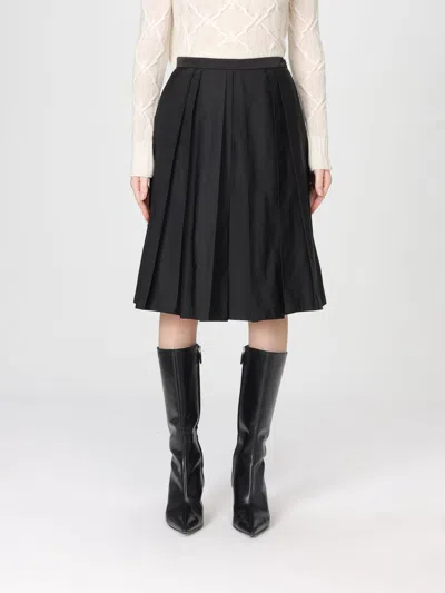 Ermanno Scervino Pleated Skirt In Black