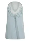 Ermanno Scervino Sleeveless Blouse In Brown