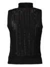 Ermanno Scervino Sleeveless Turtleneck Top In Black