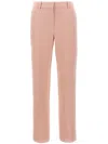 Ermanno Scervino Pant With Belt Loops In Viscose Blend In 粉色