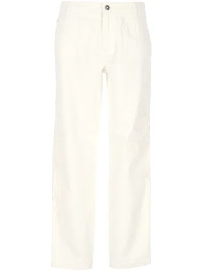 Ermanno Scervino Slim Fit Mid Rise Jeans In White