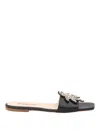 Ermanno Scervino Slippers With Application In Negro