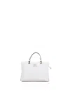 Ermanno Scervino Small White Double Handle Leather Bag