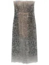 ERMANNO SCERVINO SNAKESKIN-EFFECT DRESS