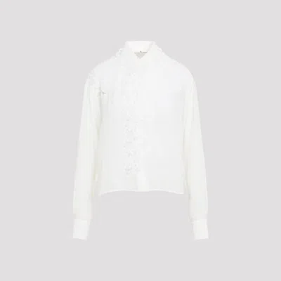 Ermanno Scervino Snow White Silk Shirt