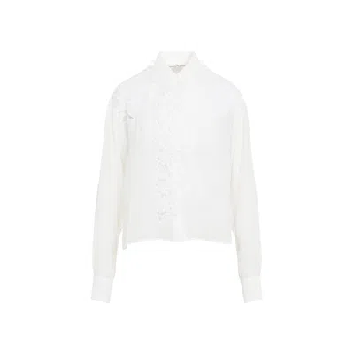 ERMANNO SCERVINO ERMANNO SCERVINO SNOW WHITE SILK SHIRT