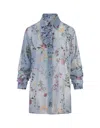ERMANNO SCERVINO SOFT SHIRT WITH FLORAL PRINT